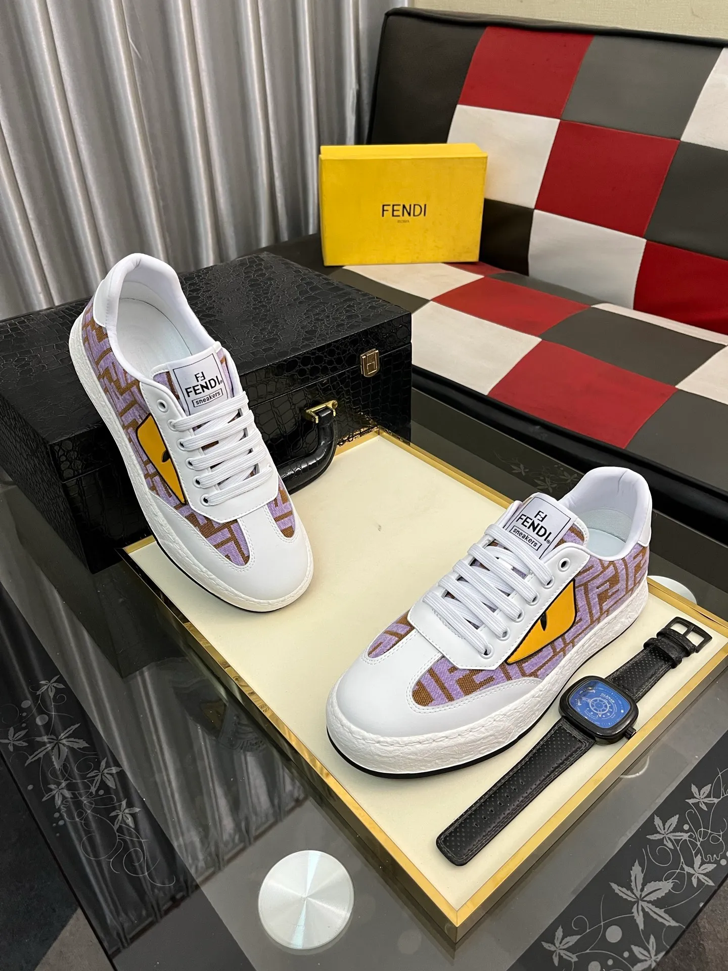 Men's shoes 💰420⌚️⌚️FENDI "Fendi" P480 Regular size: 38-44 (casual shoes) Product materials: Selected cowhide upper, soft sheepskin lining; original outsole. 4️⃣colors available